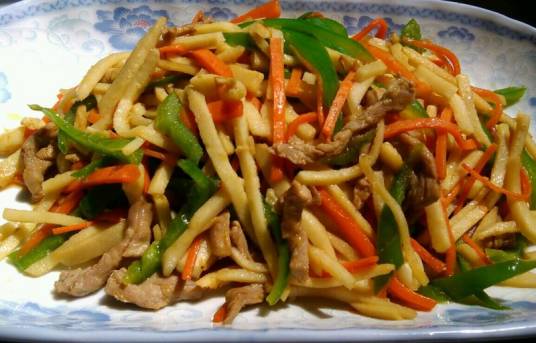 冬笋炒肉丝
