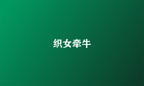 织女牵牛