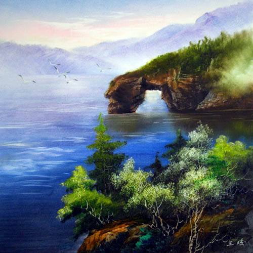 刀笔油画