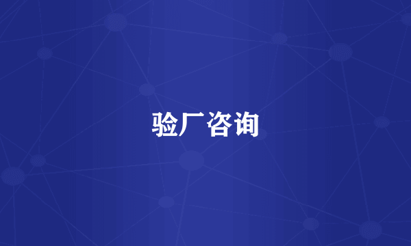 验厂咨询