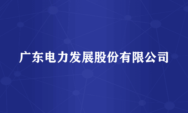 广东电力发展股份有限公司