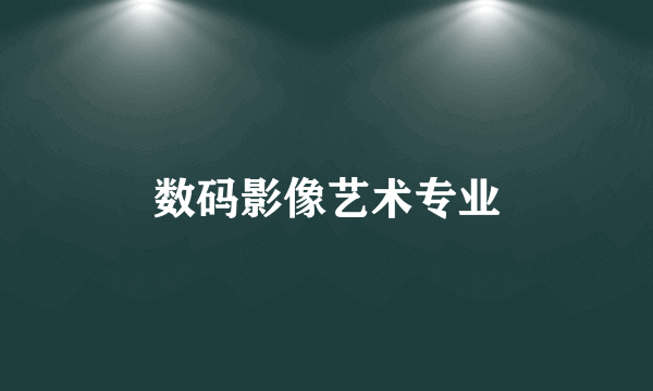 数码影像艺术专业