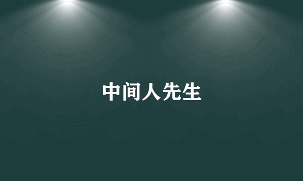 中间人先生