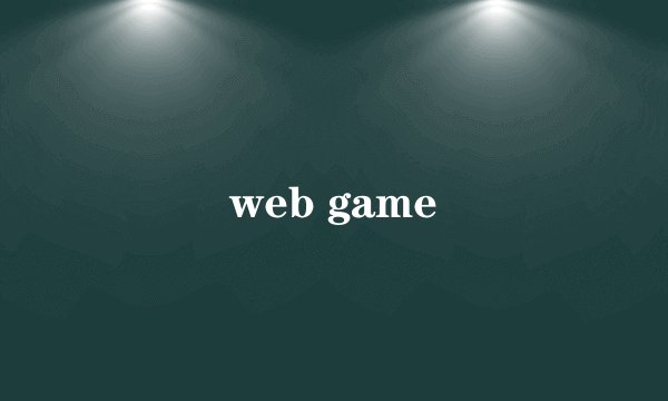 web game