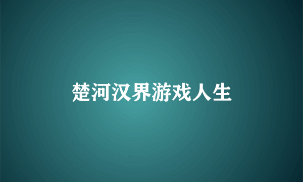 楚河汉界游戏人生