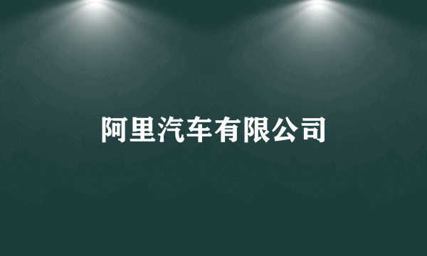 阿里汽车有限公司