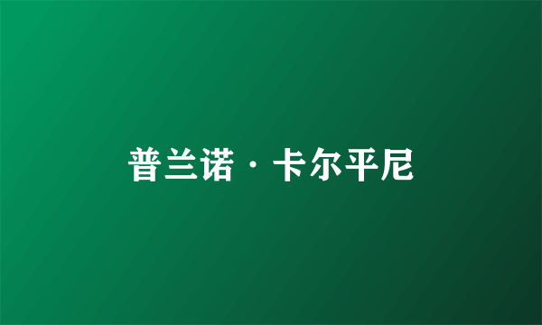 普兰诺·卡尔平尼