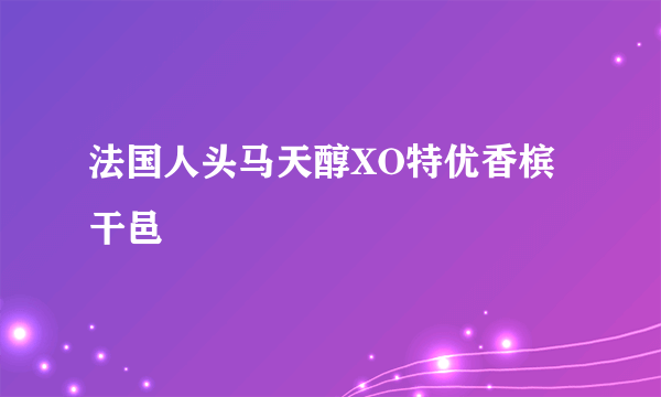 法国人头马天醇XO特优香槟干邑