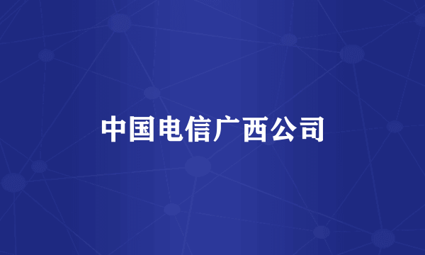中国电信广西公司