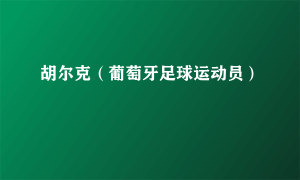 胡尔克（葡萄牙足球运动员）