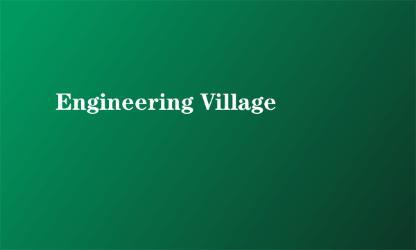 Engineering Village