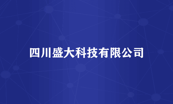 四川盛大科技有限公司
