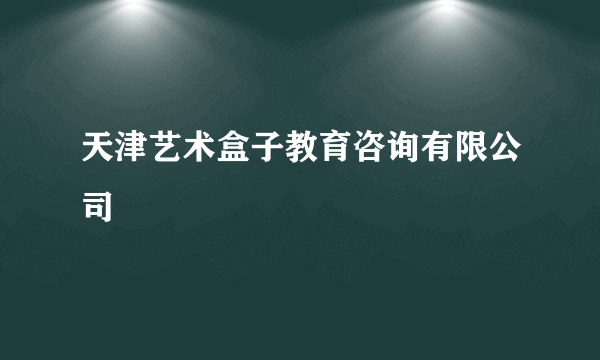 天津艺术盒子教育咨询有限公司
