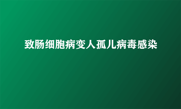 致肠细胞病变人孤儿病毒感染
