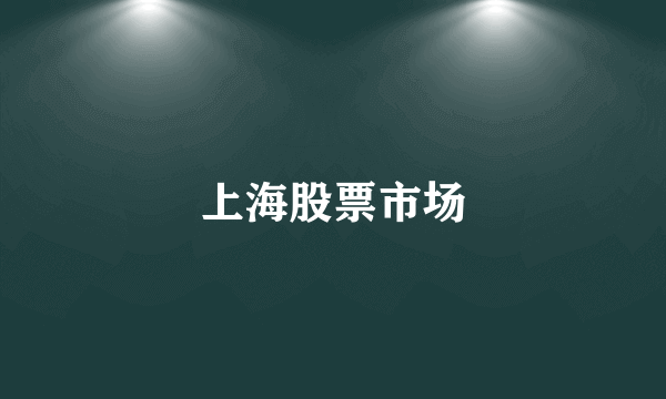 上海股票市场