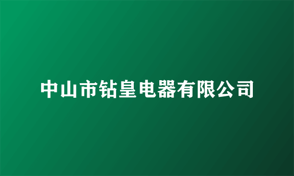 中山市钻皇电器有限公司
