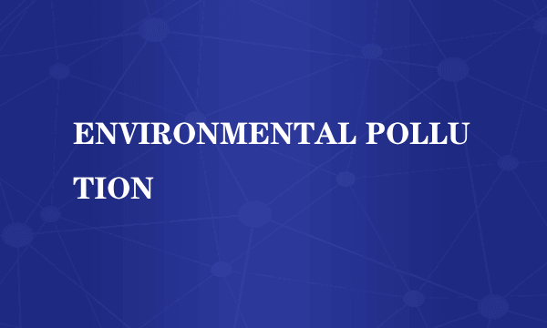 ENVIRONMENTAL POLLUTION