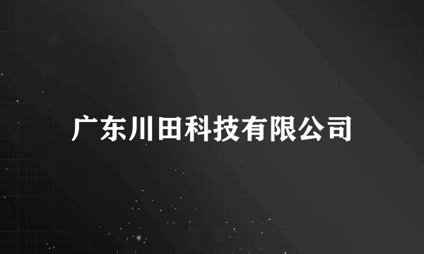 广东川田科技有限公司