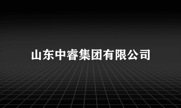 山东中睿集团有限公司