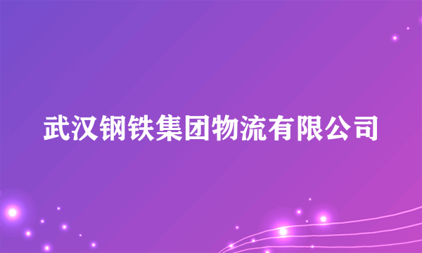 武汉钢铁集团物流有限公司