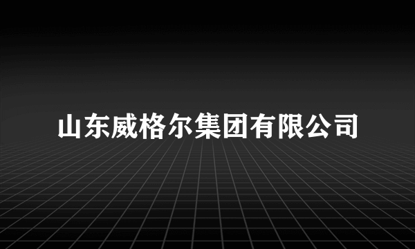 山东威格尔集团有限公司