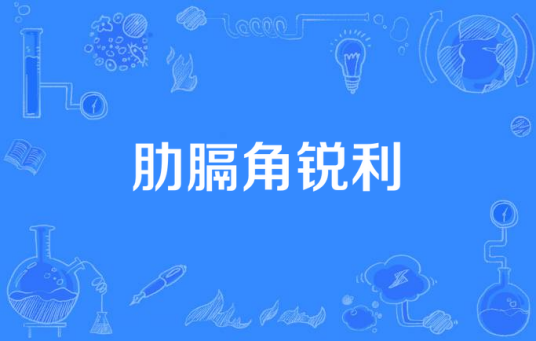 肋膈角锐利
