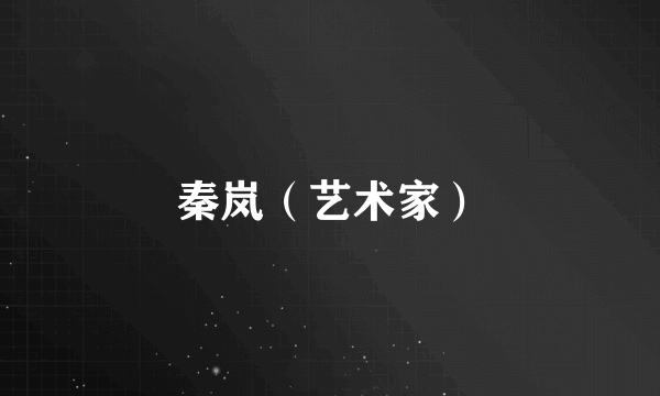 秦岚（艺术家）