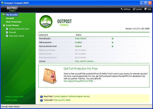 Outpost Firewall Free