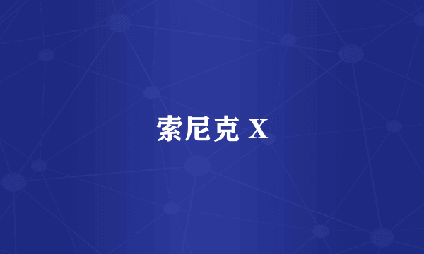 索尼克 X