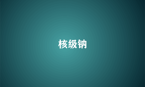 核级钠