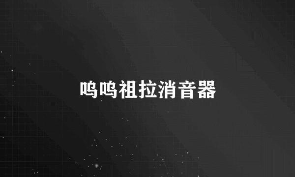呜呜祖拉消音器