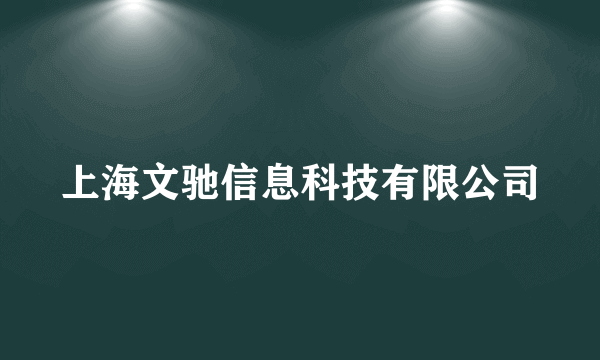 上海文驰信息科技有限公司
