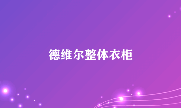 德维尔整体衣柜