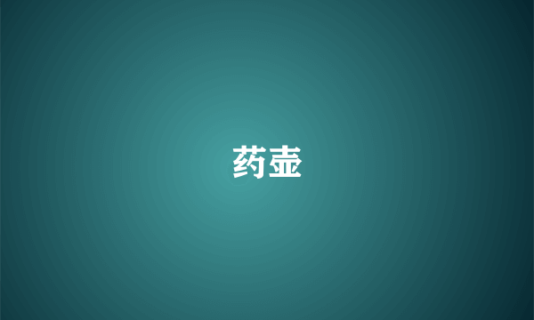 药壶