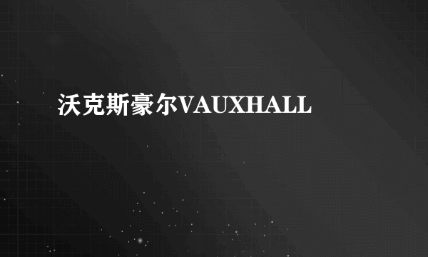 沃克斯豪尔VAUXHALL