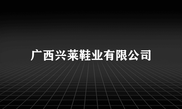 广西兴莱鞋业有限公司