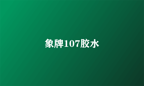 象牌107胶水