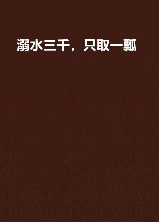 溺水三千，只取一瓢
