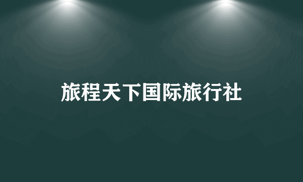 旅程天下国际旅行社