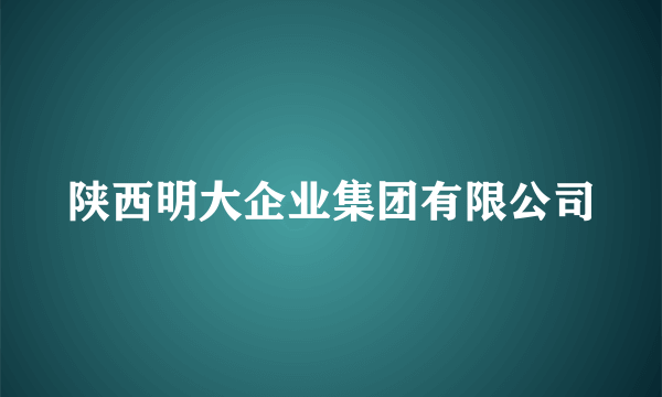 陕西明大企业集团有限公司