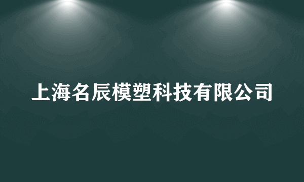 上海名辰模塑科技有限公司