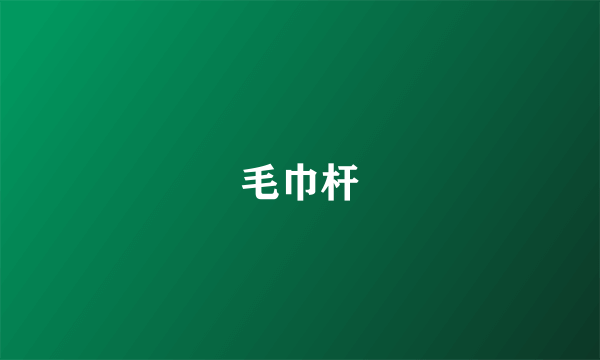 毛巾杆