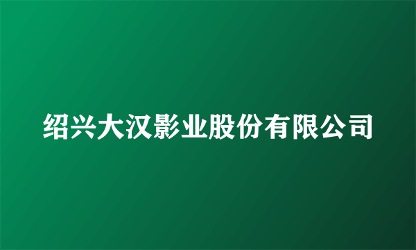 绍兴大汉影业股份有限公司