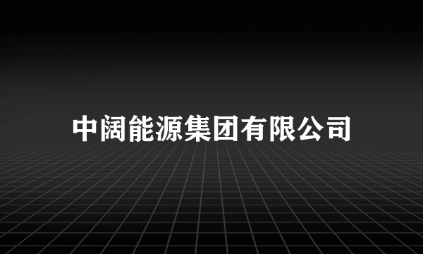 中阔能源集团有限公司