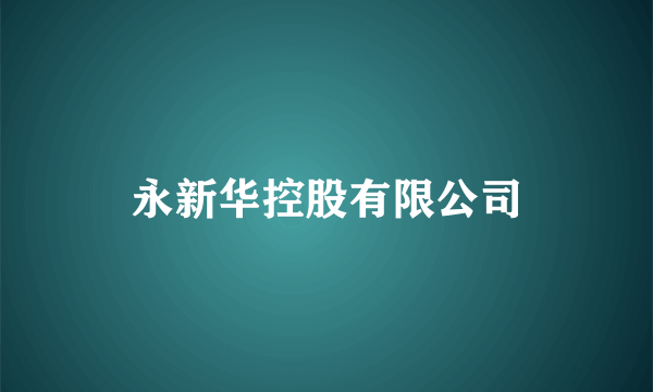 永新华控股有限公司