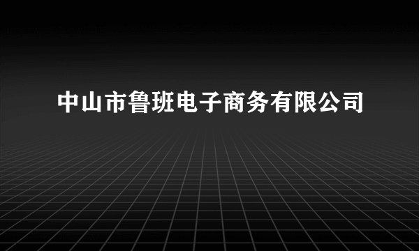 中山市鲁班电子商务有限公司