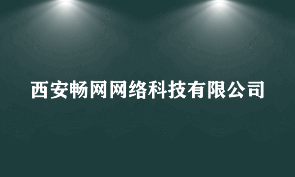 西安畅网网络科技有限公司