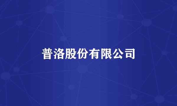 普洛股份有限公司