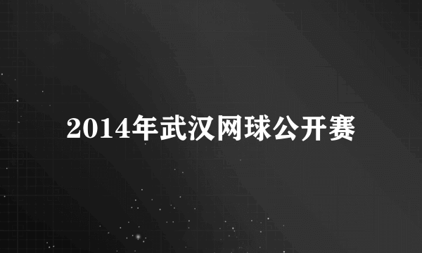 2014年武汉网球公开赛