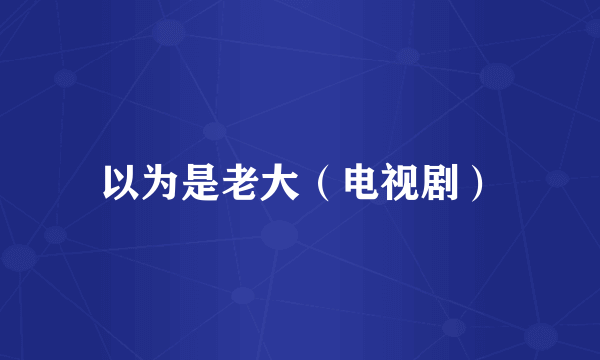 以为是老大（电视剧）